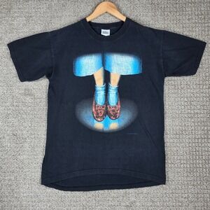 Vintage Stanley Desantis Wizard of Oz Ruby Slippers T-Shirt Men Large Black 1995